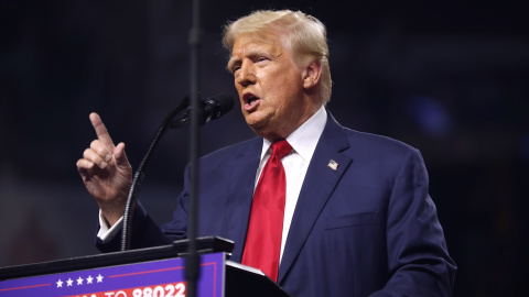 29/08/2024 El expresidente de EEUU, Donald Trump, durante un discurso electoral en Glendale, Arizona. Foto de archivo.