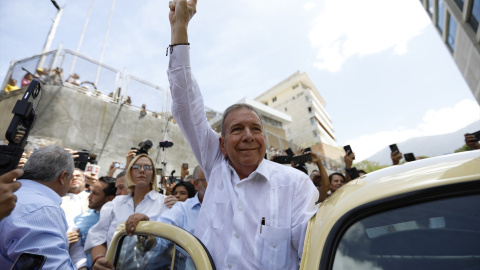 El candidato presidencial de la oposición venezolana, Edmundo González Urrutia, en una imagen de archivo, a 28 de julio de 2024.