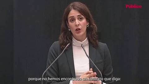 La contundente contestación de Rita Maestre a Almeida sobre los contratos vinculados con el hermano de Ayuso