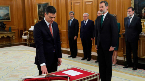 Pedro Sánchez y el rey. EFE