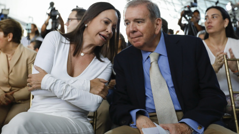 Maria Corina Machado junto a Edmundo Gonzalez Urrutia, en una imagen de archivo.