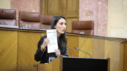 Mónica Moreno, portavoz adjunta de Ciudadanos en el Parlamento de Andalucía