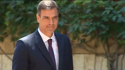 Felipe VI recibe a Pedro SÃ¡nchez en el Palacio de Marivent