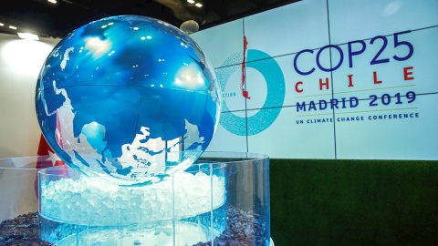 02/12/2019. - La COP25, que se iba a celebrar en Chile, arranca en Madrid con el lema "Tiempo de actuar". / EFE - EMILIO NARANJO