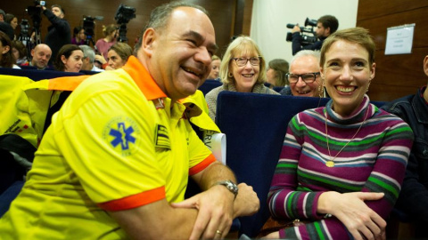 La británica Audrey Mash ha estado ingresada en Vall d'Hebron tras ser sorprendida por una tormenta en el Pirineo. / EFE