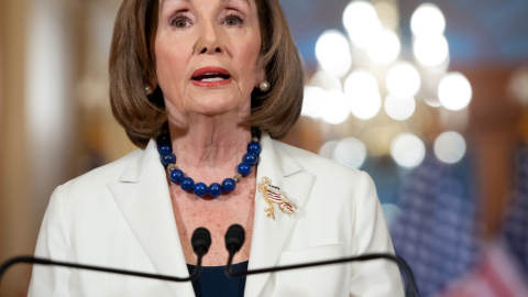 La presidenta de la Cámara de Representantes, la demócrata Nancy Pelosi. | AFP