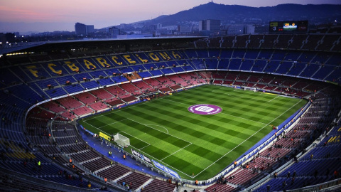 El Camp Nou en una imatge d'arxiu. EFE