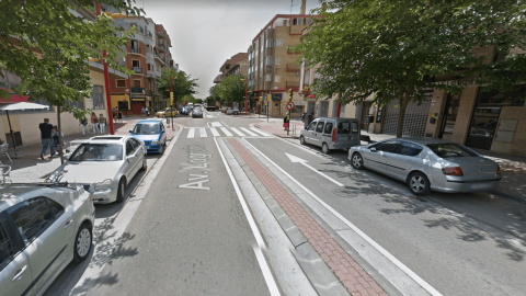 Altura de la Avenida de Logroño en la que ha tenido lugar el atropello - Google Maps