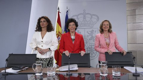 Rueda de prensa tras el Consejo de Ministros. / Europa Press