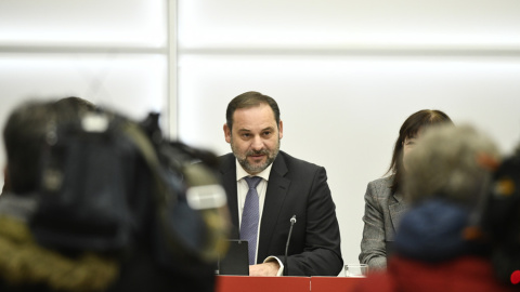 El ministro de Fomento en funciones y secretario de Organización del PSOE, José Luis Ábalos en la última reunión de la Comisión Ejecutiva Federal del Partido Socialista. E.P./Óscar Cañas