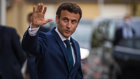 05/05/2022. El presidente de Francia, Emmanuel Macron, durante su visita al Hospital Militar de Clamart, a 28 de abril de 2022.