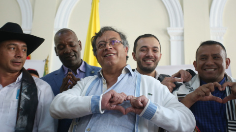 6/5/22-El candidato a la presidencia de Colombia Gustavo Petro, a 5 de abril de 2022, en Bogotá.