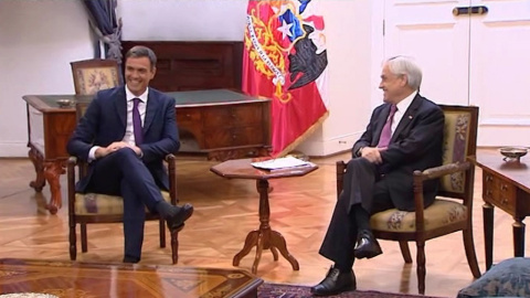 SÃ¡nchez visita al presidente de Chile, SebastiÃ¡n PiÃ±era