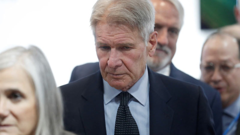 El actor estadounidense Harrison Ford en la Cumbre del Clima COP25. (ZIPI | EFE)