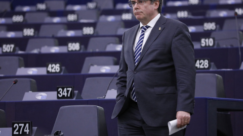 Carles Puigdemont en el Parlamento Europeo