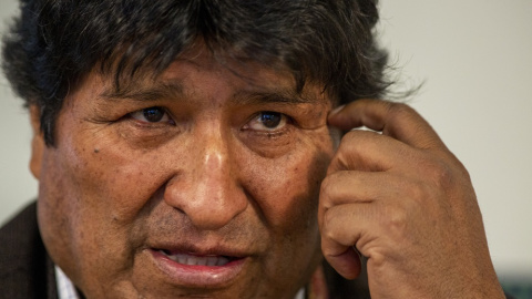 El expresidente boliviano Evo Morales durante una entrevista. EUROPA PRESS