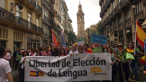 Manifestación en Valencia.