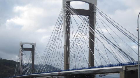 Vista del Puente de Rande, en la Ría de Vigo. E.P.