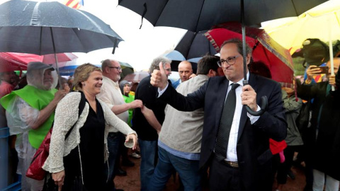 El presidente de la Generalitat, Quim Torra, ha afirmado hoy que el Govern que lidera sabe que "lucha por una causa justa, por un país que lucha por la democracia y la libertad", y ha aseverado: "No vamos a defendernos, vamos a atacar a este Estado injus