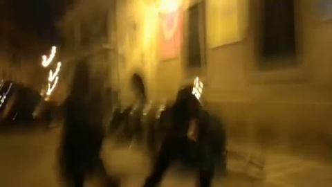 Violento desalojo de un palacio okupa en Pamplona