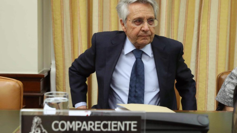 El expresidente de Caixanova, Julio Fernández Gayoso, en una comparecencia en el Congreso de los diputados. EFE