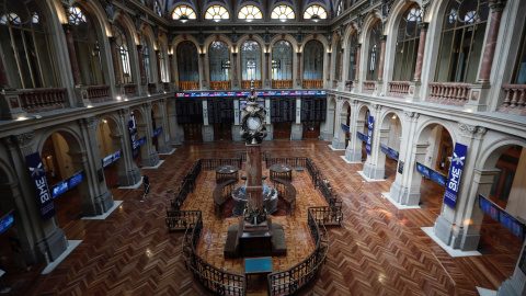 Vista general de la Bolsa de Madrid. EFE/Fernando Alvarado