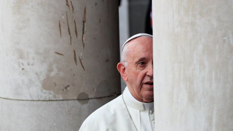 El Papa Francisco abandona el Castillo de Dublín. REUTERS/Gonzalo Fuentes