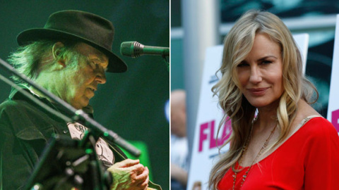 El músico Neil Young y la actriz Daryl Hannah. / REUTERS