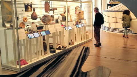 Una de las salas del Museo del Hombre, situado en París (Francia)