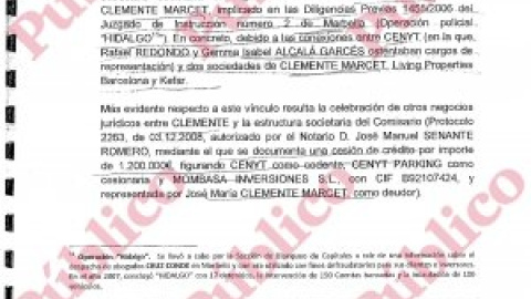 El narco Clemente Marcet firmó una deuda de 1,2 millones a Villarejo estando procesado