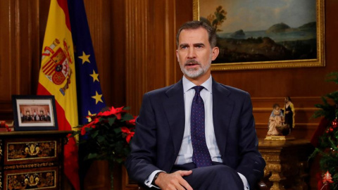 El Rey Felipe VI dirige a los españoles el tradicional mensaje de Navidad | EFE