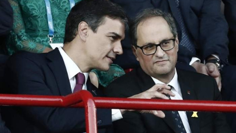 Pedro Sánchez y Quim Torra/ EFE