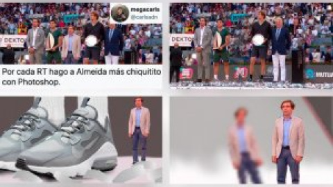 El disparatado hilo que miniaturiza a Almeida en el Mutua Madrid Open que hasta el propio alcalde ha compartido