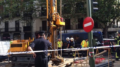 Imagen de un accidente laboral. AYUNTAMIENTO DE MADRID.