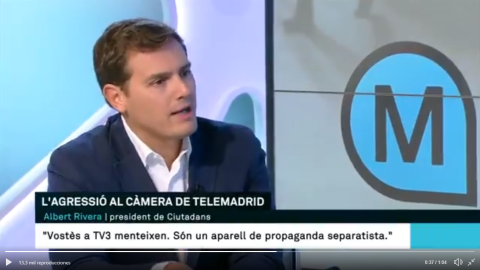 Albert Rivera durante la entrevista con Lidia Heredia en 'Els Matinals'