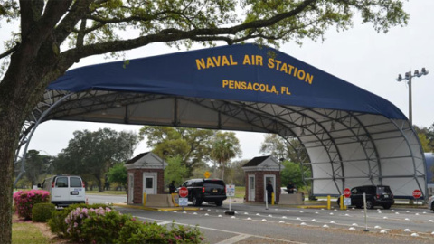 Base naval de Pensacola, en Florida, donde tuvo lugar el tiroteo. / REUTERS