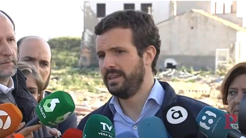 27/12/2019 - El líder del PP, Pablo Casado, en Almoradí (Alicante). / EUROPA PRESS