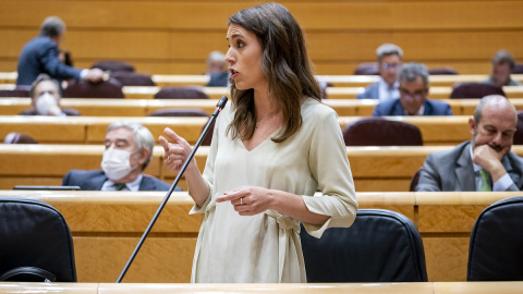 10/05/2022 La ministra de Igualdad, Irene Montero, interviene en una sesión de control al Gobierno en el Senado