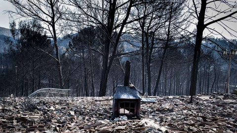 Urbanizaciones Montepino y Montesol afectadas por el incendio forestal de Llutxent, en Gandía. Greenpeace/Pedro Armestre