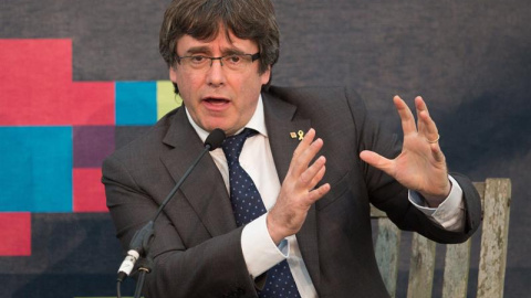 El expresidente de la Generalitat y líder de Junts per Catalunya (JxCat), Carles Puigdemont. / EFE