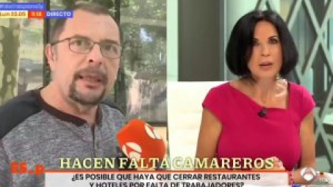 "En la hostelería se hace media jornada, 12 horas": el hostelero que contra todo pronóstico no encuentra camareros