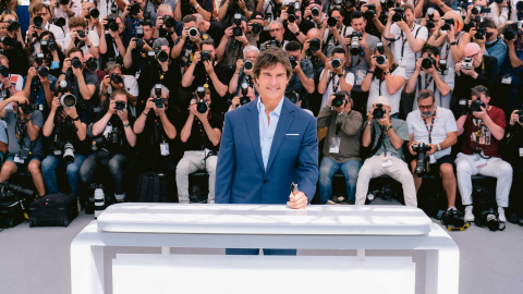 25/05/2022 El actor y productor, en la presentación en el Festival de Cannes.