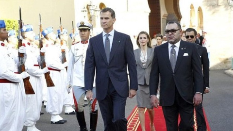 Los reyes Felipe VI y Mohamed VI. EFE/ZIPI/POOL