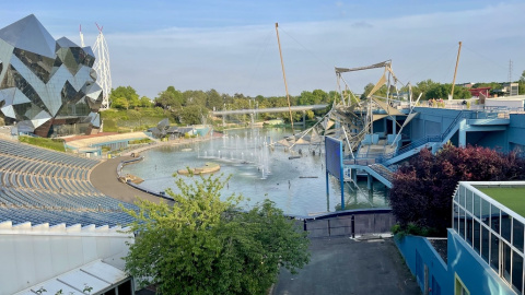 Una vista general del parc temàtic Futuroscope.