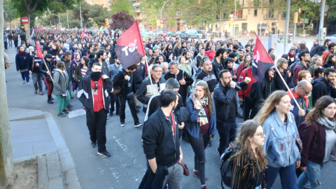 Una manifestació encapçalada per la CGT. CGT.