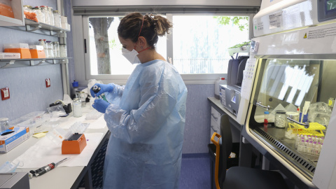 El laboratorio de Arbovirus y enfermedades víricas importantes del Centro Nacional de Microbiología de Madrid, a 27 de mayo de 2022.