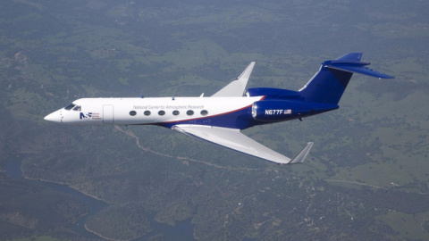 Avión GulfstreamV del NCAR./ NASA