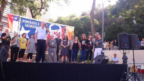 Acte d'homenatge al president xilè Salvador Allende, enderrocat per la dictadura d'Augusto Pinochet un 11 de setembre de 1973. Marc Font