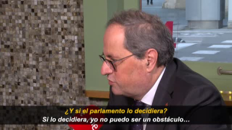 Torra dice que si el Parlament le desautoriza tras sentencia firme del Supremo, convocarÃ¡ elecciones