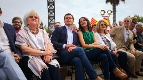 Albert Rivera junto a la presidenta de Cs en Catalunya, Inés Arrimadas./EUROPA PRESS